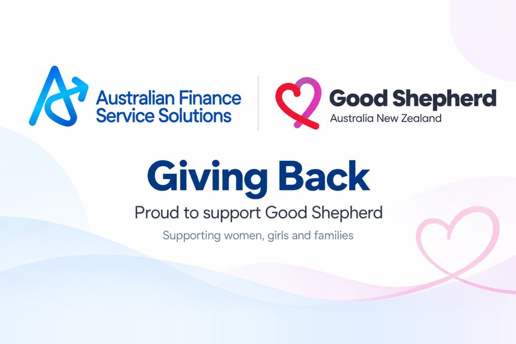 AUFSS and Good Shepherd Australia New Zealand logos with the words Giving Back: proud to support Good Shepherd