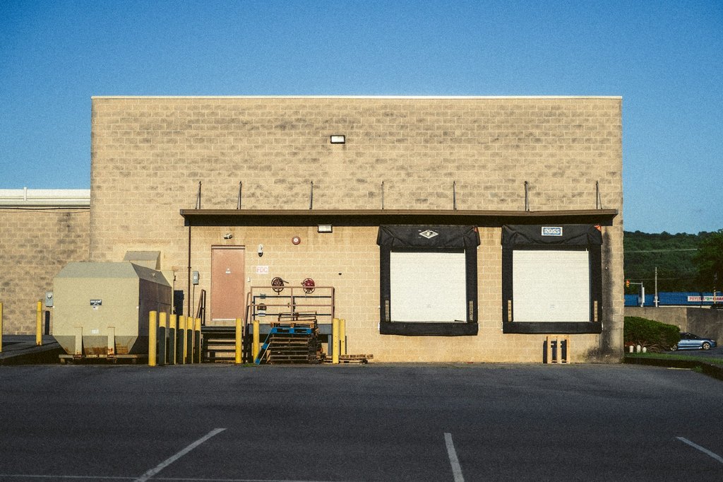 Commercial warehouse with loading docks, a common SMSF property purchase